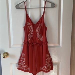 american eagle floral romper